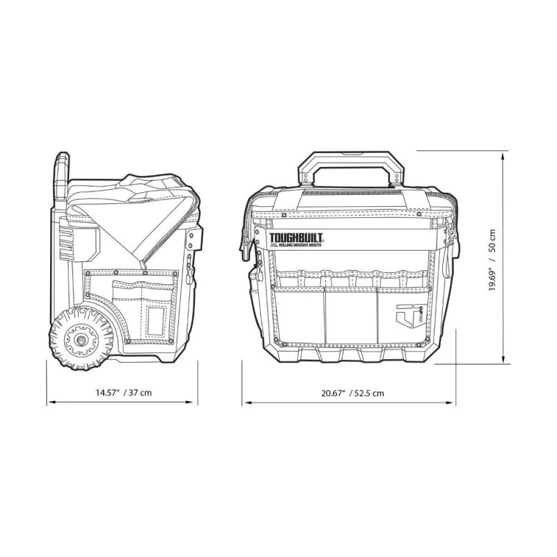 Maletin Portaherramientas Xl C/Ruedatbct6118 Toug TB-CT-61-18