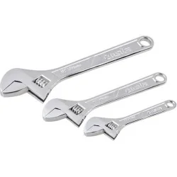 LLAVE AJUSTABLE JUEGO 03PC 6-8-10" CROMADA 704023