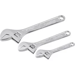 LLAVE AJUSTABLE JUEGO 03PC 6-8-10" CROMADA 704023