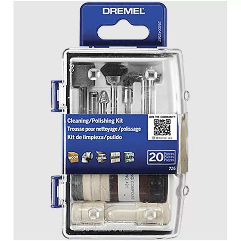 Kit Accesorios Limpiar/Pulir 20Pc 726Ez Dremel