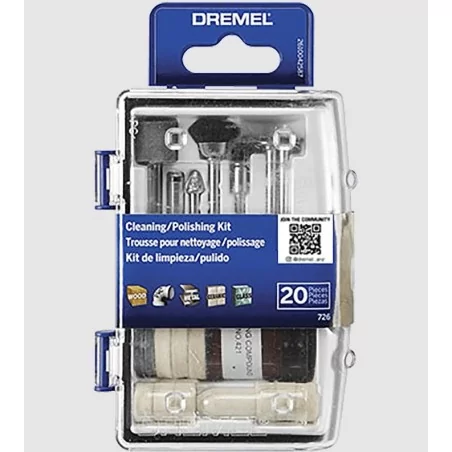 Kit Accesorios Limpiar/Pulir 20Pc 726Ez Dremel