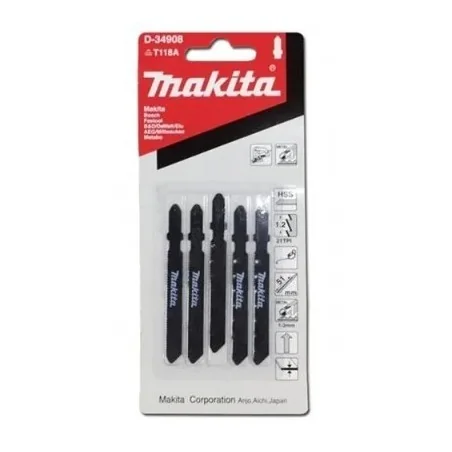HOJA CALAR METAL 05PC T118A D34908 MAKITA