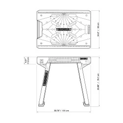 MESA MESON DE TRABAJO PEGABLE TBLWB700 TOUGHBUILT