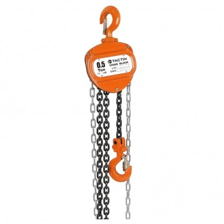 Tecle Cadena Manual 0.5 TON 3.0MT Certificado 385301 TACTIX