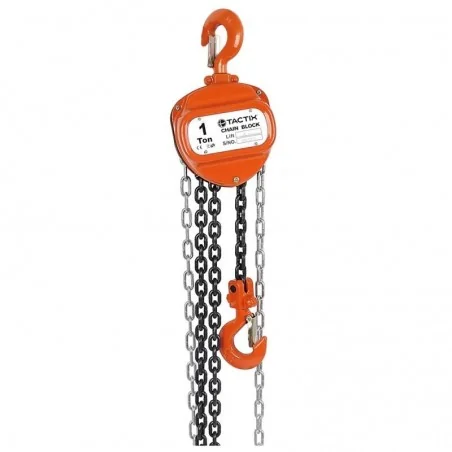 Tecle Cadena Manual 1.0 TON 3.0MT Certificado 385302 TACTIX
