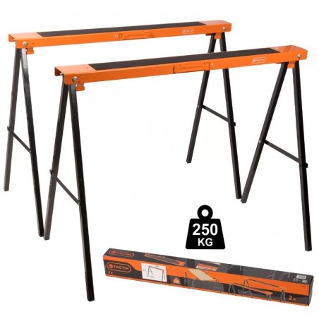 Soporte Caballetes Mesa de trabajo Plegable 2 unidades 330042 TACTIX