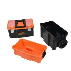 CAJA HERRAM PLAST BC/MET 25"X3 C/RUE 320440 TACTI