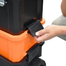 Caja Herram Plast Bc/Met 25"X3 C/Rue 320440 TACTI