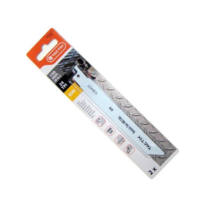 Hoja Sierra Sable Met/Mad 150X24DT Bim 2Pc S918AF