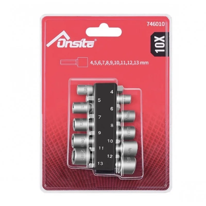PUNTA DADO HEMBRA JGO 10PC MM /1/4"X45MM) 746010