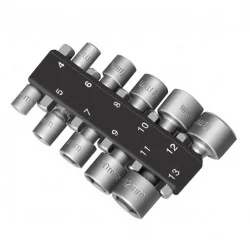 PUNTA DADO HEMBRA JGO 10PC MM /1/4"X45MM) 746010
