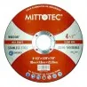DISCO CORTE AC.INOX 4.1/2" -1.0MM MITTOTEC