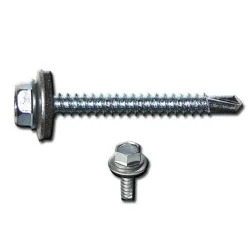 TORNILLO AUT. C/HEX GOL.GOMA 100PCS 14 X 3