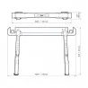 SOPORTE CABALLETE MESA DE TRABAJO TBC700 TOUGHBUI