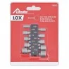 Punta Dado Hembra Jgo 10PC PUL (1/4"X45MM) 746020