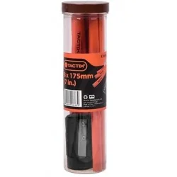 LAPIZ CARPINTERO 7 8PC C/SACAPUNTA 298409 TACTIX