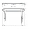 SOPORTE CABALLETE MESA DE TRABAJO TBC650 TOUGHBUI