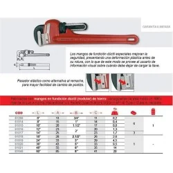 LLAVE INGLESA (TUBO) 08" 61014 EGA MASTER