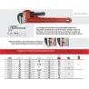 LLAVE INGLESA (TUBO) 08" 61014 EGA MASTER