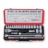 DADO JUEGO 1/2" 25PC 10-32MM POL 299082 C/MET GES