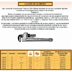 LLAVE INGLESA (TUBO) 36" ALUMINIO 61027 EGA MASTE