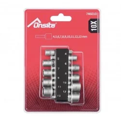 PUNTA DADO HEMBRA JGO 10PC MM /1/4"X45MM) 746010