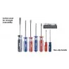 ATORNILLADOR ACETATO JUEGO 17PC (SL,PH,SK) 780003