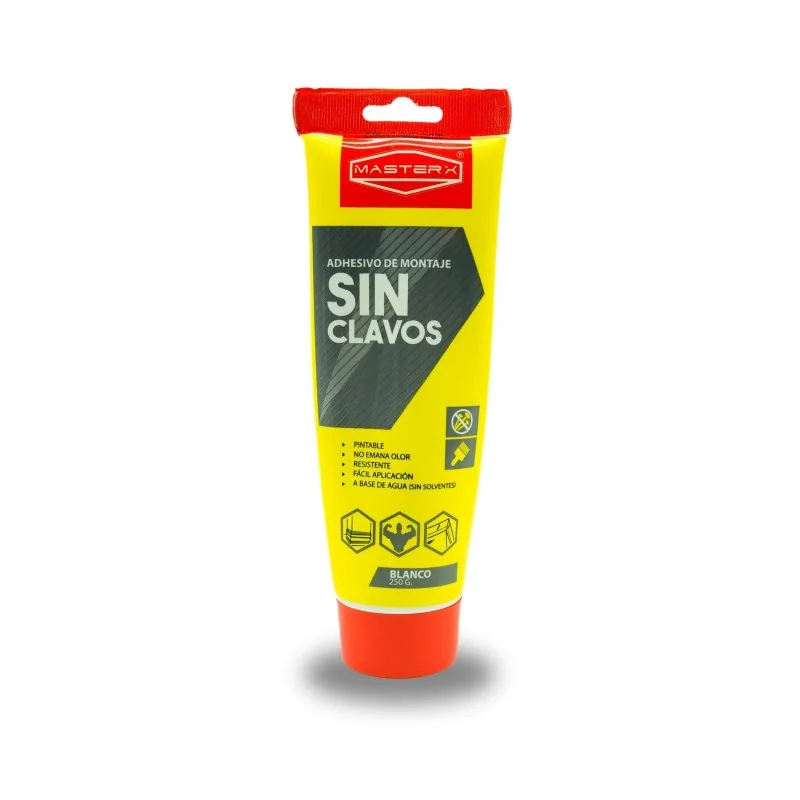 ADHESIVO MONTAJE SIN CLAVO POMO 250GR MASTERMONT