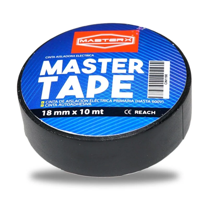 CINTA AISLADORA 3/4 X 10 MT NEGRA 1500 MASTERX