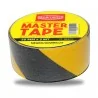 CINTA ANTIDESLIZANTE NEGRO/AMARILLO 2" X 5MTS MASTERX