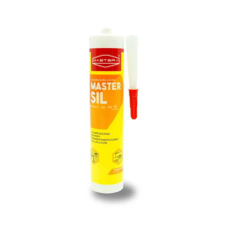SILICONA BANO/COCINA TRANSP 300ML C/FUNGI MASTERSI