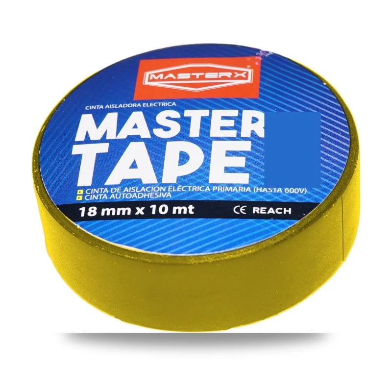 CINTA AISLADORA 3/4 X 10 MT AMARILLO 1500 MASTERX