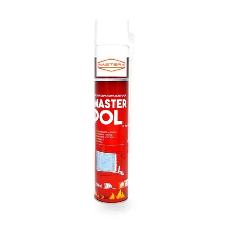 ESPUMA POLIURETANO EXPANS 750ML SPRAY IGNIFUGO MAS