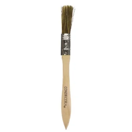 BROCHA CERDA GRIS 1/2" X 1/2" Mango Madera CONDECORA