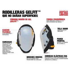 Rodilleras P/Superficie Delicada Tbkpg203 Toughb