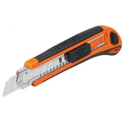 CUCHILLO CARTONERO 18MM H.SEG.PLAST.CUT-6X TRUPER
