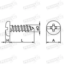 ROSCALATA BINDING ZINCADO D.RAN 10 X 1