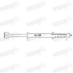 TARUGO NYLON+CLAVO 06 X 40MM