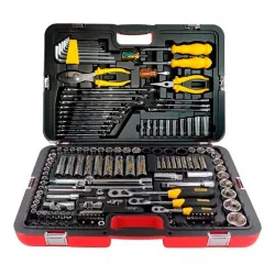 KIT HERRAMIENTA 150PC DADO-LLAVE-ALIC 99150 STANL