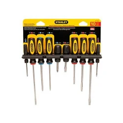 ATORNILLADOR JUEGO 10PC BASIC +/-60100 STANLEY