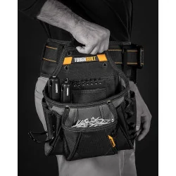 PORTAHERRAMIENTAS 02 PCS BOLSA+CLIC TBCT01 TOUGHB