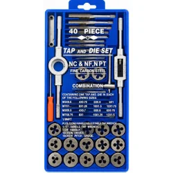 KIT MACHO-TERRAJA 40PC M3-M12 METRIC 114001 SCMC