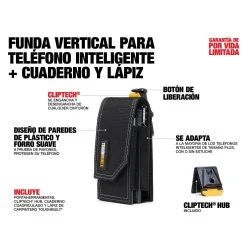 PORTAHERRAMIENTAS 04 PC BOLSA CELULAR+CLICTBCT33P