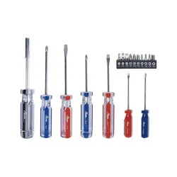 ATORNILLADOR ACETATO JUEGO 17PC (SL,PH,SK) 780003