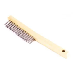 ESCOBILLA C/MANGO AC.INOX 4-C IN 10020 HELA