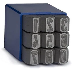 GRABADOR GOLPE NUMERO JUEGO 03MM E2461/3 INDIA
