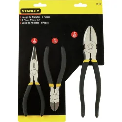 ALICATE JUEGO 03PC UN+CO+PT 90162 STANLEY