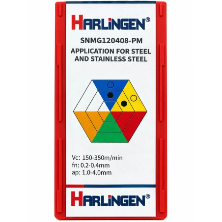 INSERTO CUADRADO 90°/12MM/4MM SNMG120408-PM HARLI