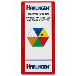INSERTO TRIGONAL 80°/6.14MM/0.8MM WCMX06T308 HARL