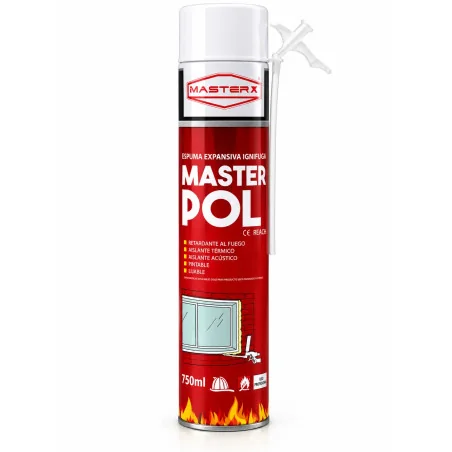 ESPUMA POLIURETANO EXPANS 750ML SPRAY IGNIFUGO MAS